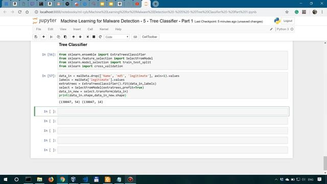 Machine Learning for Malware Detection - 5 - Coding the Classifier - Part 1 смотреть онлайн