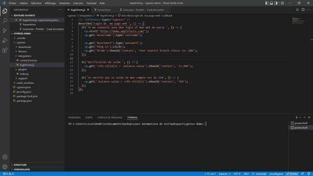 Comment bien formater son script de test Cypress avec Prettier смотреть онлайн
