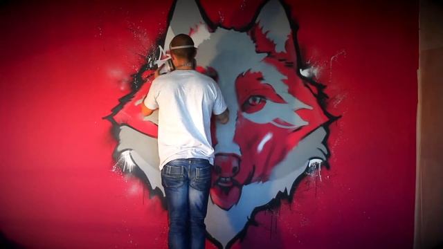 Graffiti mural for design studio Identimo смотреть онлайн