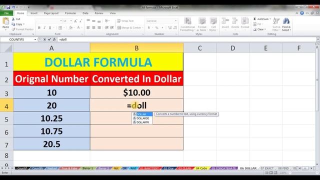 Dollar Formula in Excel in hindi | pkstar gyan collection смотреть онлайн