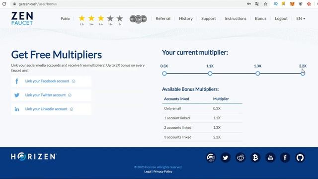 Horizen Faucet (ZEN) & CoinpayU / Получайте криптовалюту бесплатно каждый день!