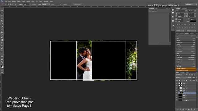 Wedding Album Free photoshop psd templates page 01 смотреть онлайн