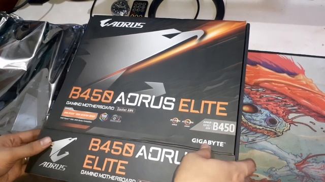 Gigabye B450 Aorus Elite Quick Unboxing. смотреть онлайн