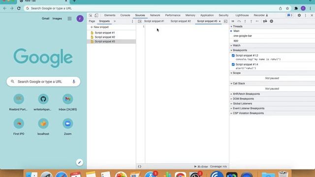 JavaScript Code Execution from Source tab of Browser Console смотреть онлайн