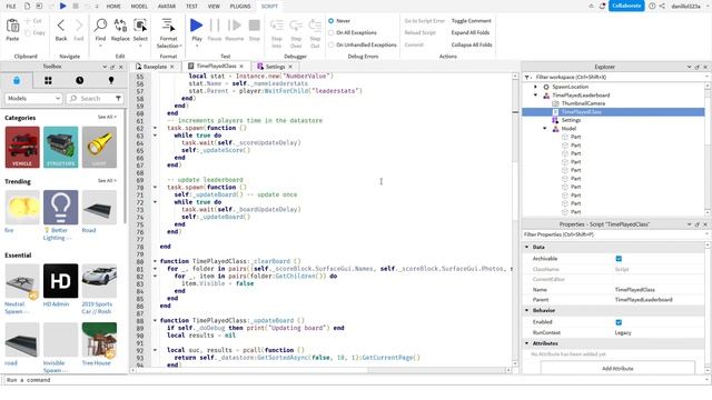 Как сделать лидерборд в Roblox Studio смотреть онлайн