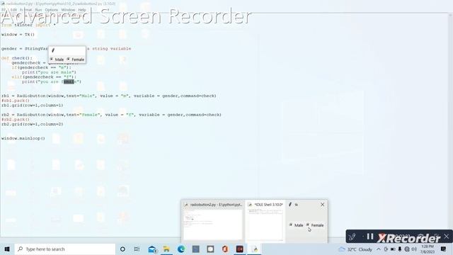 How To Create Radio Button In Python ||Radio Button Kese Banye Python M смотреть онлайн