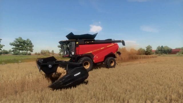 Farming simulator 22 / Новая ферма Pyśkowice/ Продолжаем убирать зерновые / №3 смотреть онлайн