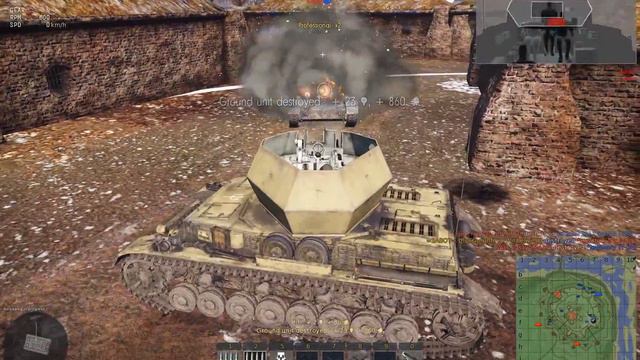 War Thunder - 6 Tanks killed with one Wirbelwind смотреть онлайн