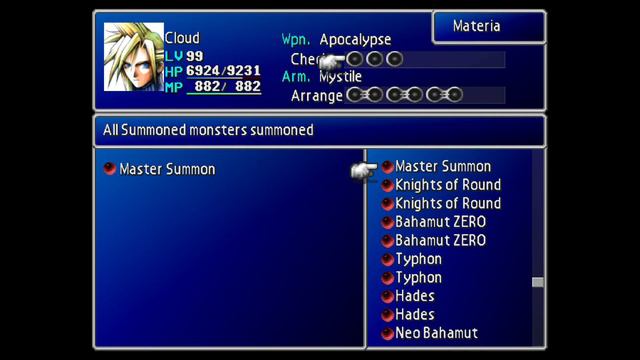 FFVII Master Summon Materia at Cosmo Canyon смотреть онлайн