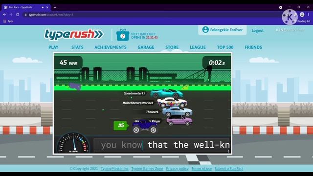 Type Rush Race - Worldwide League of Typing Racers by Felongzkie ForEver #Game2 смотреть онлайн
