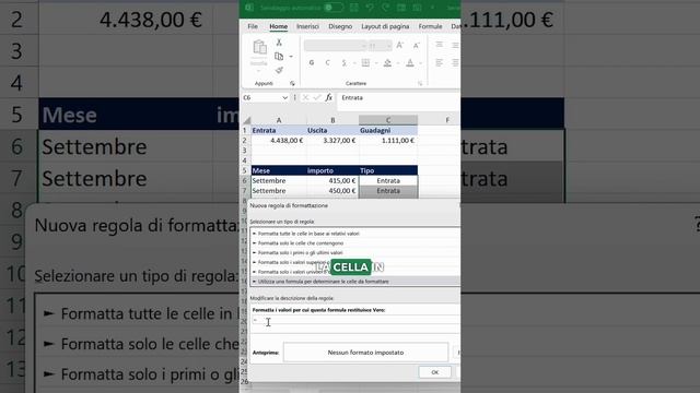 Evidenzia le celle che contengono un valore in modo automatico ?#exceltips #microsoftexcel смотреть онлайн