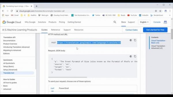 Web services | Googles Translation API | Show & Tell