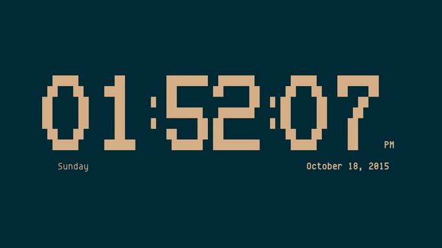 clockr, digital clock смотреть онлайн