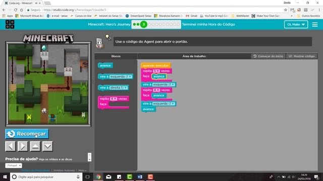 Aprenda a programar jogando Minecraft - Hero’s Journey - 05 Coletando todos os itens da missão 3 смотреть онлайн