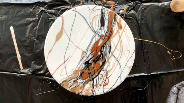 Resinart - рисуем белый мрамор смолой, мастер-класс