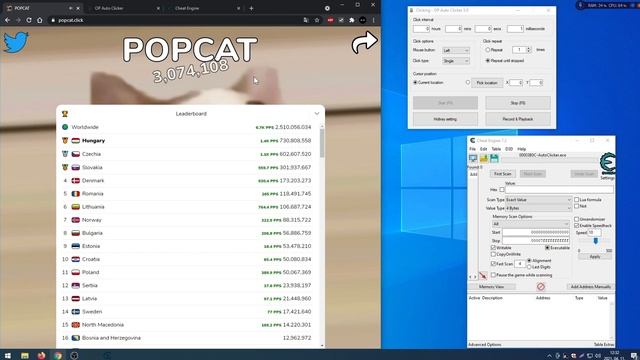 Popcat.click the fastest clicking TUTORIAL смотреть онлайн