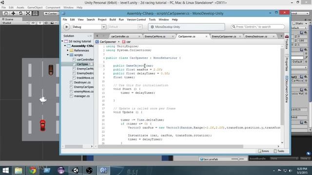 12.Unity Racing Game Development Tutorial-Different Random Cars смотреть онлайн
