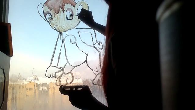 ДОМ В НОВЫЙ ГОД! ОФОРМЛЕНИЕ ОКНА . ^-^