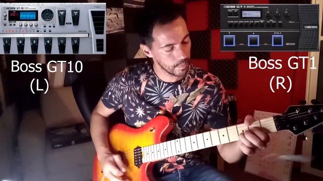 Boss GT10(L) vs Boss GT1(R) - Harem Scarem - "No Justice" (Guitar Cover) смотреть онлайн