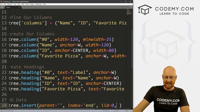 Treeview - Python Tkinter GUI Tutorial #116 смотреть онлайн