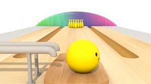 Учим Цвета - Игра в Боулинг. Развивающий Мультфильм Для Детей
