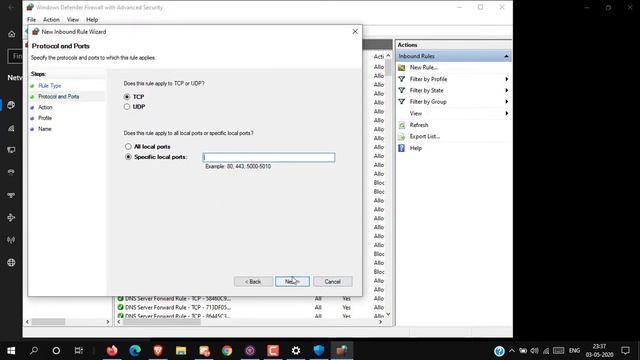 Open TCP/UDP manual Ports in Windows 10 смотреть онлайн