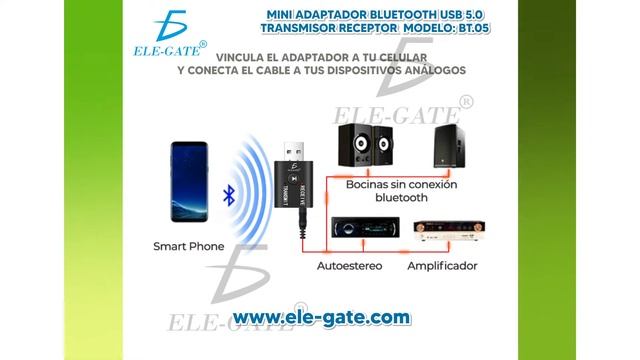 Mini Adaptador Bluetooth Usb 5.0 Transmisor Receptor смотреть онлайн