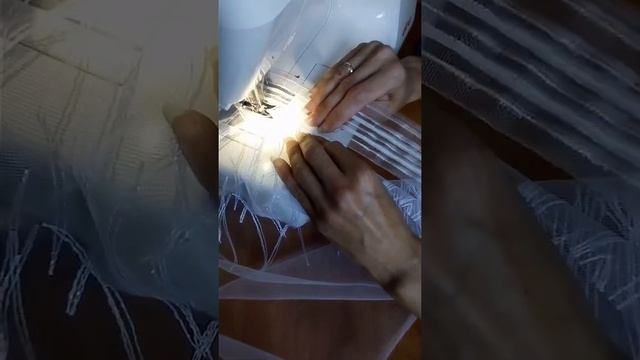 шьем тюль. как пришить шторную тесьму на тюль. учимся шить тюль. как заработать верх тюли. смотреть онлайн