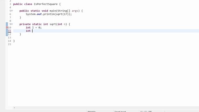 Write a java program to check whether given number is perfect square or not? смотреть онлайн