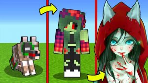 КАК МЕНЯЛАСЬ ДЕВУШКА ЗОМБИ СОБАКА МУТАНТ И ЕЕ ЖИЗНЕННЫЙ ЦИКЛ В МАЙНКРАФТ!ЭВОЛЮЦИЯ MINECRAFT ТРОЛЛИНГ