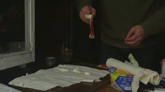 Шаверма с крабом, простейший рецепт