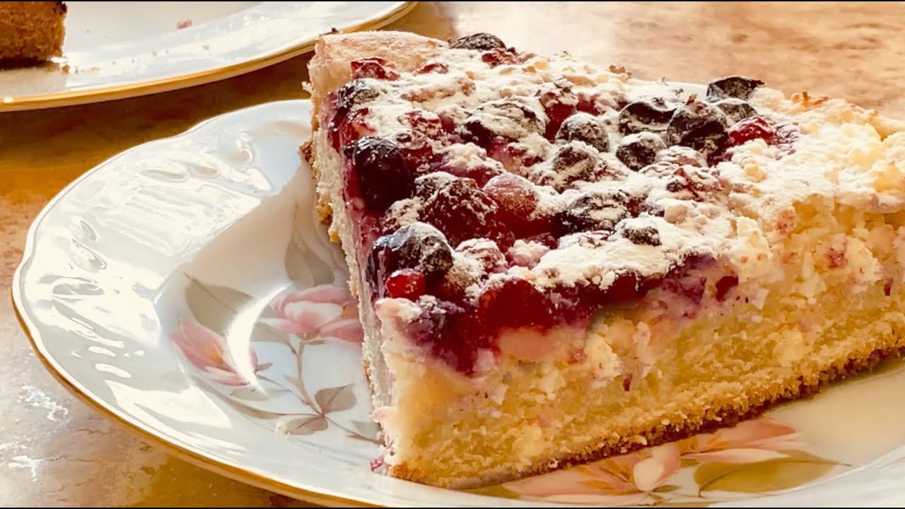 Пирог к чаю с ягодами смотреть онлайн