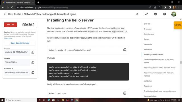 How to Use a Network Policy on Google Kubernetes Engine || [GSP480] || Solution смотреть онлайн