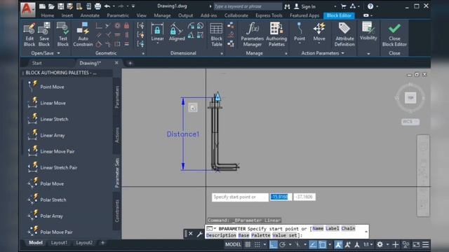 CREATING AN STRETCHABLE ANCHOR BOLT ROD DYNAMIC BLOCK IN AUTOCAD смотреть онлайн
