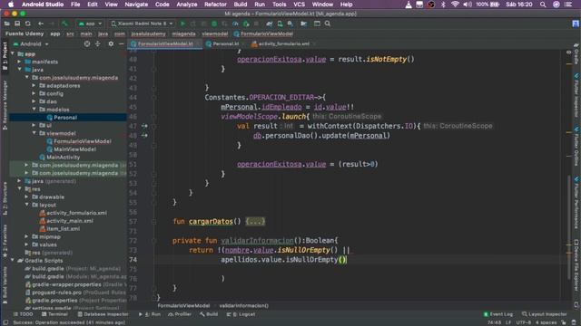 Parte 11 Editar Personal | Mvvm con Room (App tipo agenda). Android – Kotlin смотреть онлайн