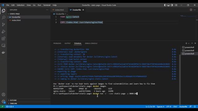 Docker Tutorial | Host static content using Nginx | NGINX | DOCKER смотреть онлайн