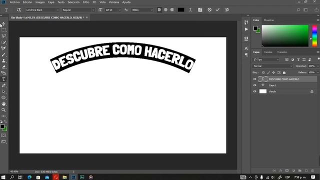 ¿Cómo curvar texto usando PHOTOSHOP? - Edita tus textos al máximo смотреть онлайн