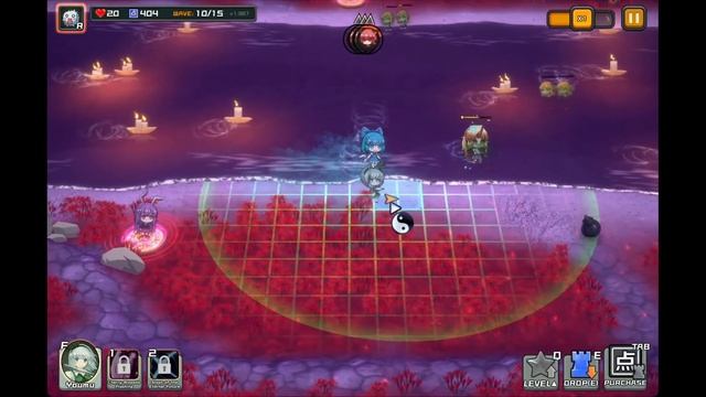 Touhou Monster TD Gameplay (Stage 19, Normal Difficulty) смотреть онлайн