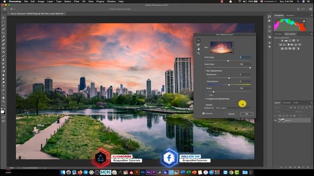 Sky Replacement - Adobe Photoshop 2021 New Features смотреть онлайн