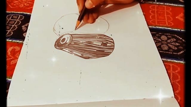 Beautiful Sketch of Musical? Instrument(तबला)?? смотреть онлайн