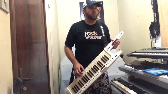 Roland AX-7 Keytar MIDI with Fantom Xa. (No Sampler) just factory sounds!! смотреть онлайн