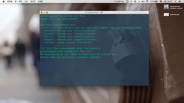 [프로젝트 관리][git flow command] 01 초기화 смотреть онлайн