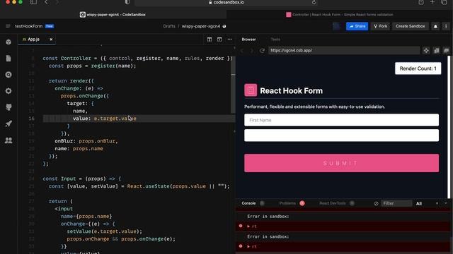 React Hook Form - Controller смотреть онлайн