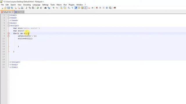 javascript loop string array смотреть онлайн