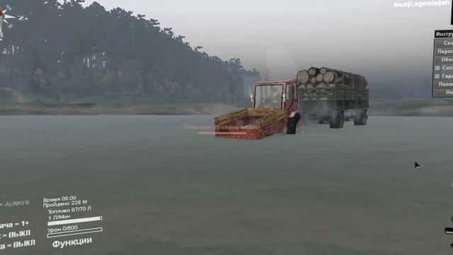 SpinTires Обзор мода Т16 смотреть онлайн