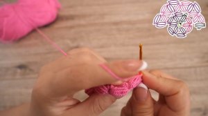 Узор «Звездочки» от центра крючком | Crochet "Stars" pattern from center