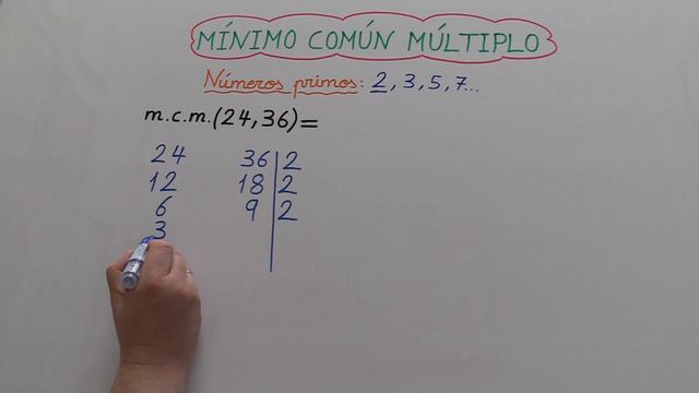 MÍNIMO COMÚN MÚLTIPLO MCM (24;36) смотреть онлайн