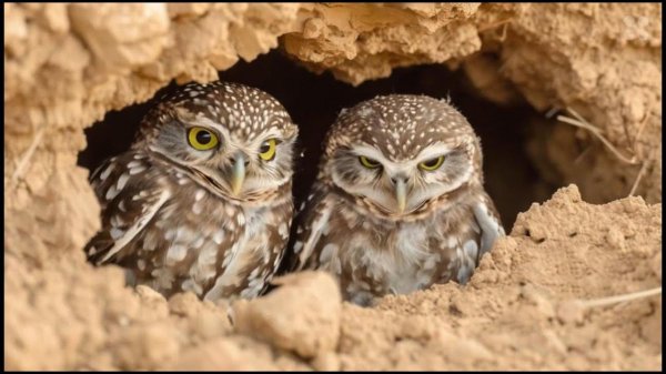 EnigmaBird — Little Owls (ИИ видео) #owl #bird #ai #cute