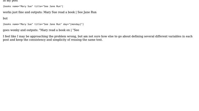 Wordpress: Shortcode with parameters inside parameters смотреть онлайн
