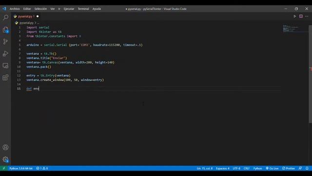 Comunicacion serial con python en un entorno grafico con tkinter смотреть онлайн